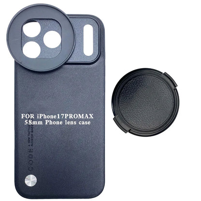 For Iphone 17 / 17 Pro / 17 Pro Max 58MM Thread Interface Filter Ring Adapter Phone Case For Universal ZOMEI CPL VU Star Filter