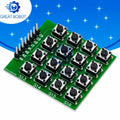 1PCS 8pin 4*4 4x4 Matrix 16 Keypad Keyboard Breadboard Module 16 Button Mcu for arduino Diy Starter Kit
