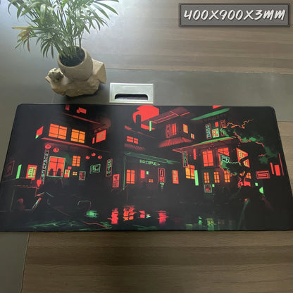 Large Personalized Art Gaming Mouse Pad Anime Rubber Edge Computer Mousepad Laptop Desk Mat Locking System for Gamers