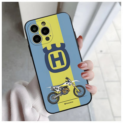 H-husqvarnaES Phone Case For Iphone 14 15ProMax 16 11 13 12 Pro Xs Max Mini Xr X 7 8 Plus Shell Coque