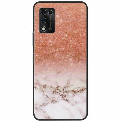 For ZTE Libero 5G II Case Marble Soft Silicone Protective Back Covers for ZTE Libero 5G III A202ZT 2022 5GIII Flower Coque TPU