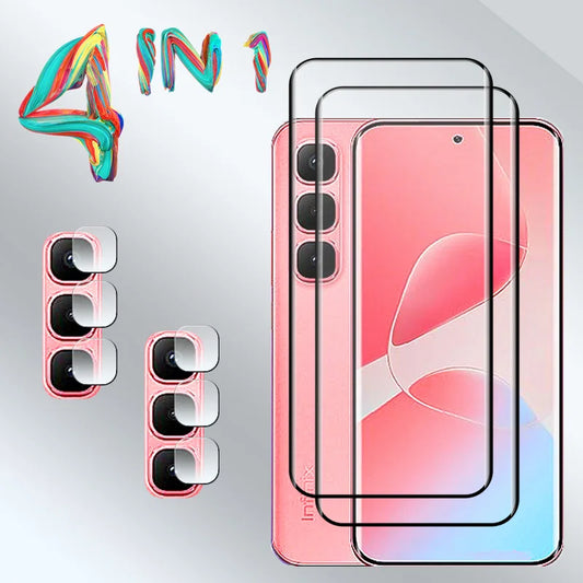 3D Curved Screen Protector For Infinix hot 60pro plus Tempered glass film Shockproof Anti-Scratch hot60pro+ Soft fiber lens film