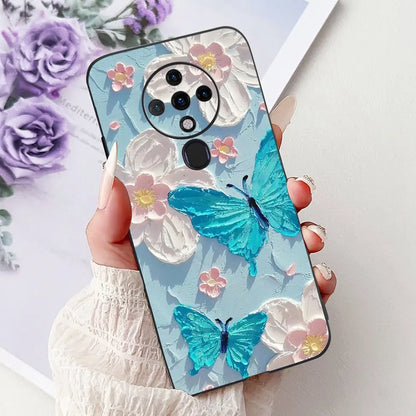 6.8'' For Tecno Spark6 KE7 Back Cover For Techno Spark 6 Case Shockproof Luxury Cute Cartoon Funny Cool Silicone Bumper Funda