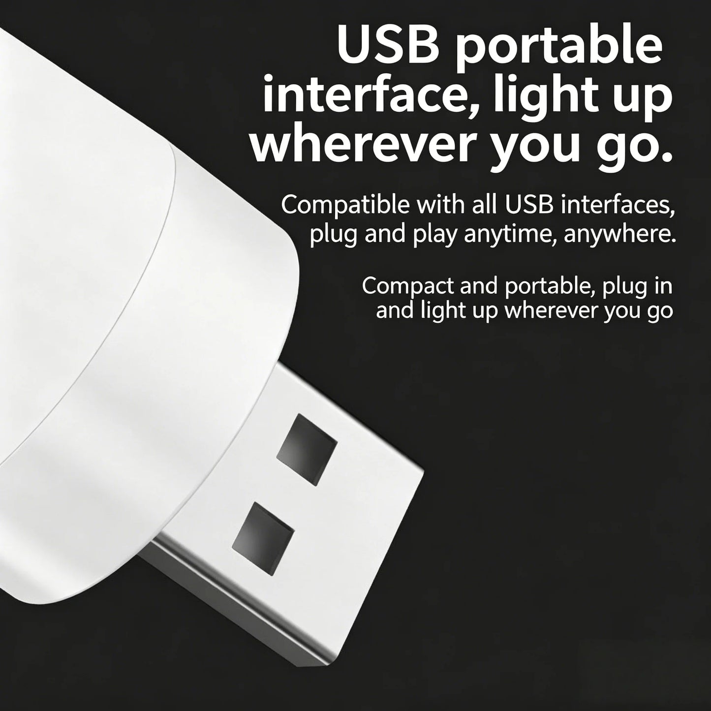 10/1PCS USB Night Light Mini LED Night Light USB Plug Lamp Power Bank Charging USB Book Lights Round Reading Eye Protection Lamp