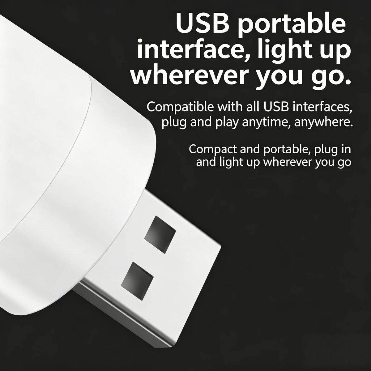10/1PCS USB Night Light Mini LED Night Light USB Plug Lamp Power Bank Charging USB Book Lights Round Reading Eye Protection Lamp