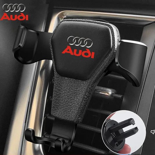 Gravity Car Phone Holder Air Vent GPS Stand Accessories For Audi A1 A2 A3 A4 A5 A6 A7 A8 Q1 Q2 Q3 Q4 Q5 Q6 Q7 Q8 Quattro TT S5