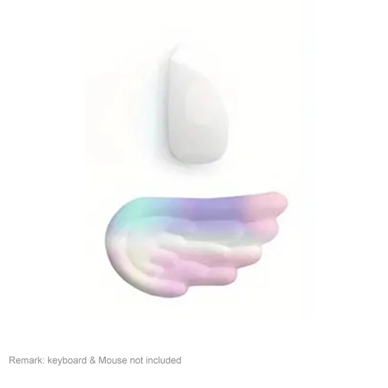 Mousepad Ergonomic Angel Keyboard Wrist Rest and Mouse Pad Set Reduce Wrist Pain for Office and Gaming Use