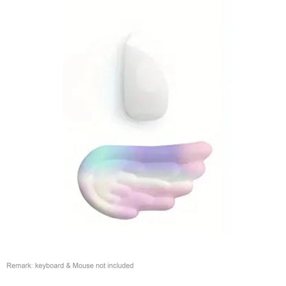 Mousepad Ergonomic Angel Keyboard Wrist Rest and Mouse Pad Set Reduce Wrist Pain for Office and Gaming Use