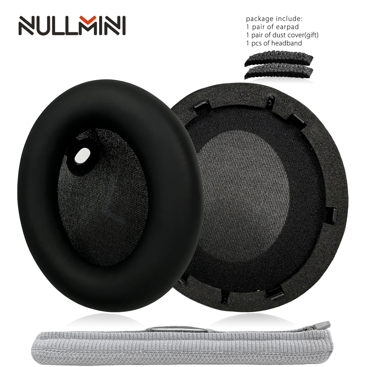 NullMini Replacement Earpads for Anker Soundcore Space One, S1, S-1 Headphones Headband Ear Cushion Earmuff Sleeve Headset