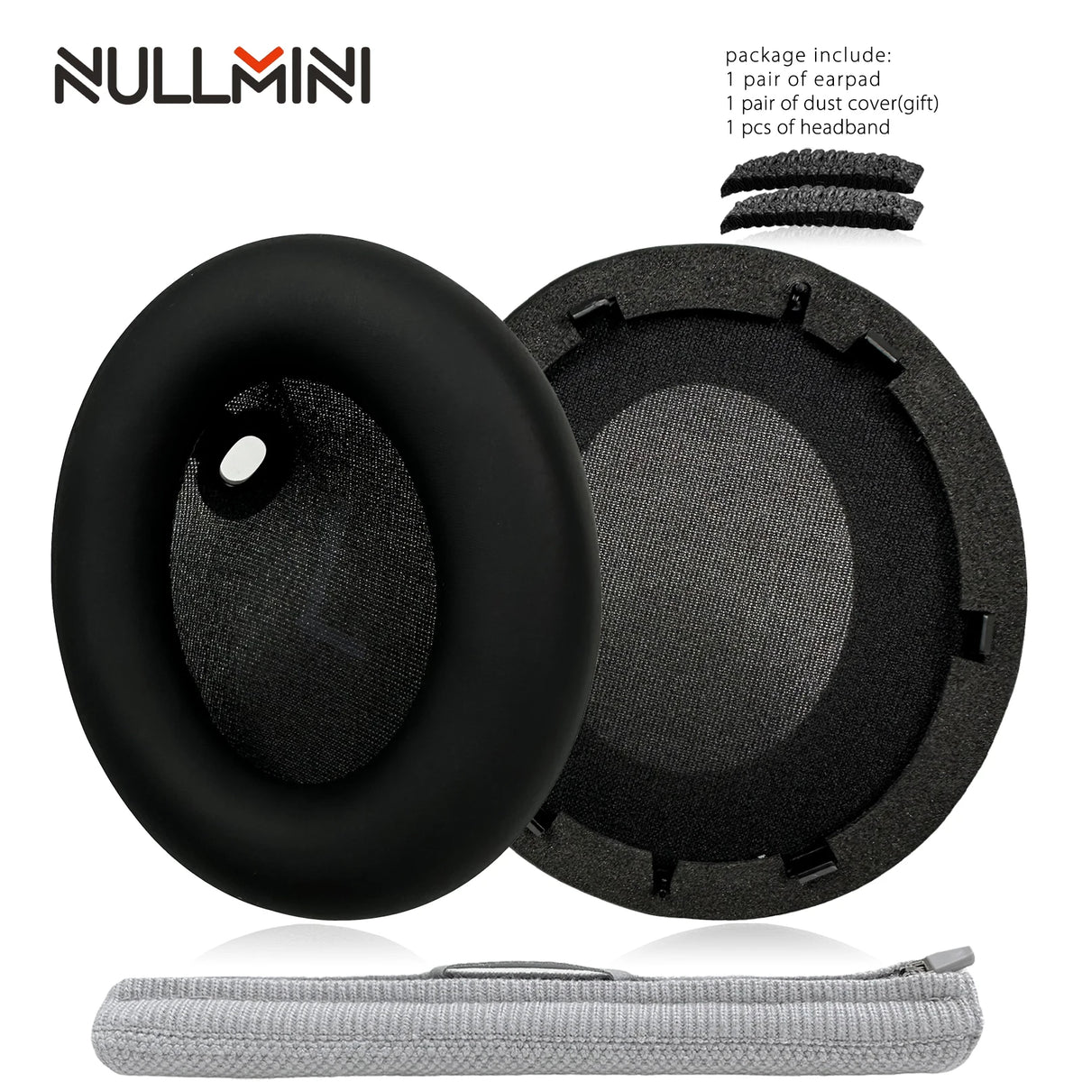 NullMini Replacement Earpads for Anker Soundcore Space One, S1, S-1 Headphones Headband Ear Cushion Earmuff Sleeve Headset