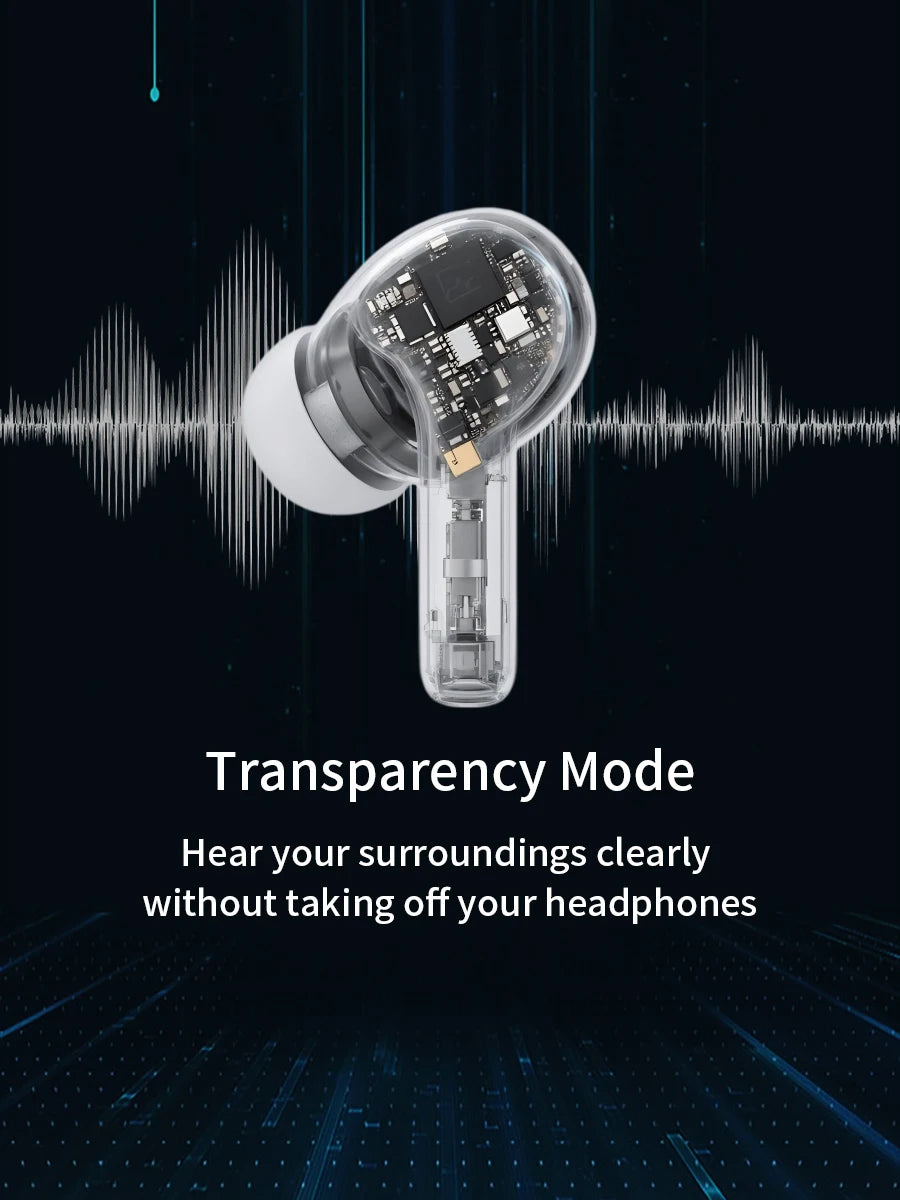 【 Pro 3 】 Bluetooth noise cancelling wireless earphones with heart rate monitoring, waterproof for daily use, perfect for sports