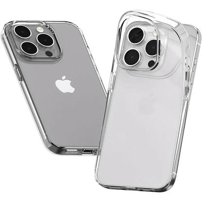 Silicone Transparent Phone Case For iPhone 16 15 11 12 13 14 Plus 15 Pro Max 13 mini 16e Ultra Thin Clear TPU Soft Cover Fundas