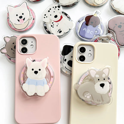 Customized Magnetic Acrylic Phone Grip Cartoon Anime Mobile Phone Holder Stand Custom Magnetic Cell Phone Socket With Your Photo