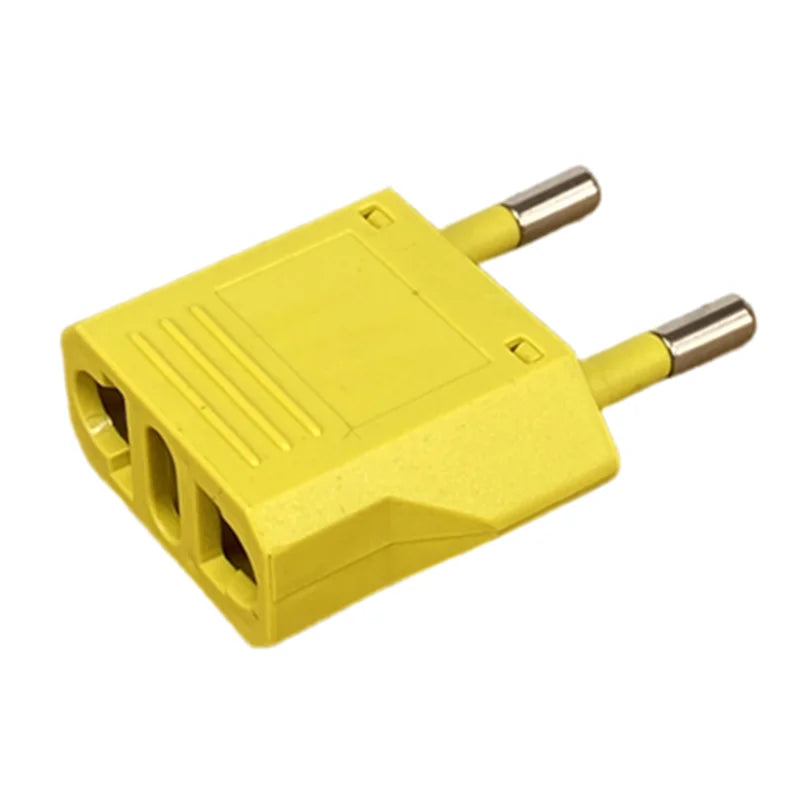 1-100pcs 4.0/4.8mm EU Plug Adapter EU US Israel To Euro KR BR Brazil Plug Converter American Travel Power Adapter Plug Socket