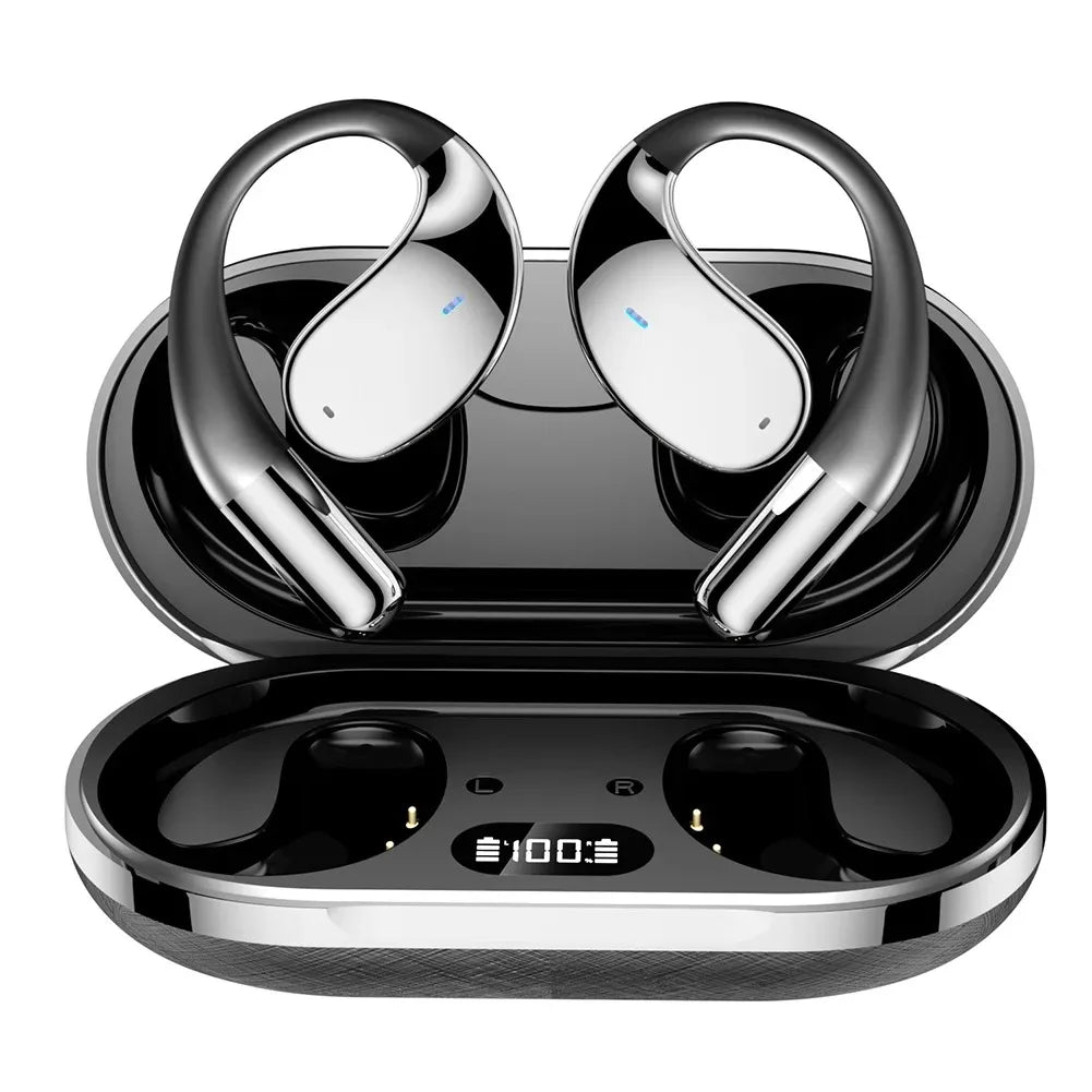 Bluetooth 5.4 AI Translation Earphones Real Time Support 144 Language Wireless Ear-hook Headsets HiFi Noise Reduction Headphones