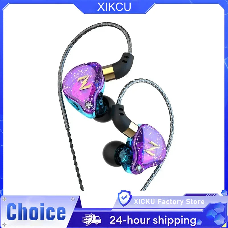 QKZ ZEN Dynamic Wired Earphones HIFI Heavy Bass Earbuds In Ear Monitor Sport Noise Cancelling Headset Gaming Headphones with Mic