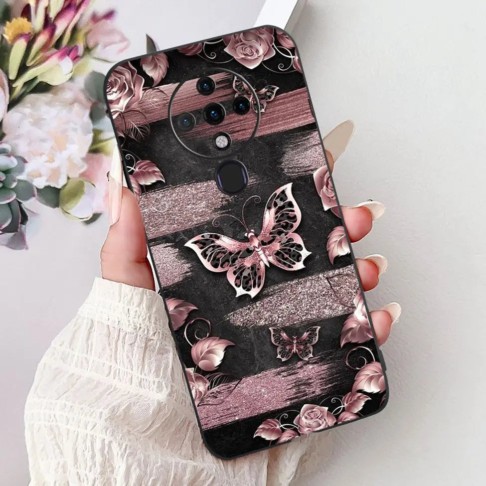6.8'' For Tecno Spark6 KE7 Back Cover For Techno Spark 6 Case Shockproof Luxury Cute Cartoon Funny Cool Silicone Bumper Funda