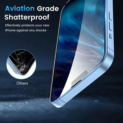 5Pcs Tempered Glass for iPhone 16 15 14 13 12 11 Pro Max Plus 16e Screen Protector For IPhone 17 Pro Max 17Air XR XS Max Glass