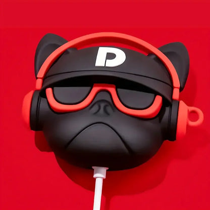 3D Hip-hop Bulldog Earphone Case For Airpods Pro 2 Protective Case Cute Cartoon Silicone Cover For Airpods Pro