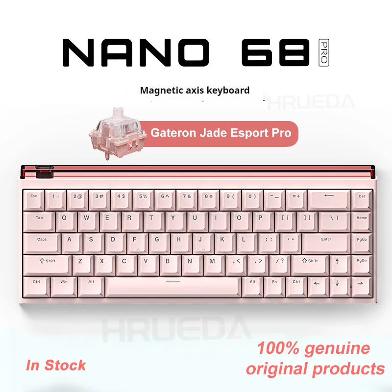 Madlions NANO 68/68 PRO Magnetic Axis Keyboard TTC Axis Type-C RGB 8000HZ Adjustable 0 Dead Zone RT 0.01 Esports Gaming Keyboard
