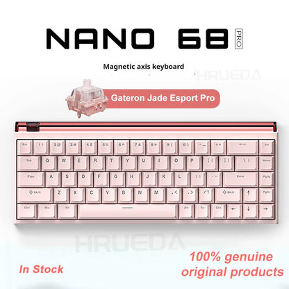 Madlions NANO 68/68 PRO Magnetic Axis Keyboard TTC Axis Type-C RGB 8000HZ Adjustable 0 Dead Zone RT 0.01 Esports Gaming Keyboard