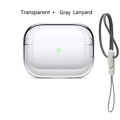 Colorful Transparent Protective Case Cover For Airpods Pro 2 TPU Soft Skin Shockproof Case Designed for Airpods Pro2 Earbuds