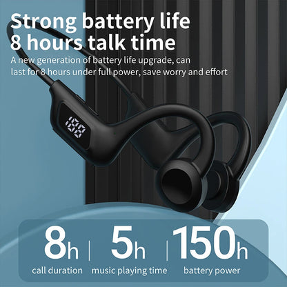 X7 Air-conduction Bluetooth Headphones V5.3 With Memory Card Slot Digital Display Over-ear Sports Headphones 2026 NEW