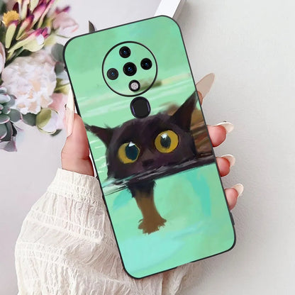 6.8'' For Tecno Spark6 KE7 Back Cover For Techno Spark 6 Case Shockproof Luxury Cute Cartoon Funny Cool Silicone Bumper Funda