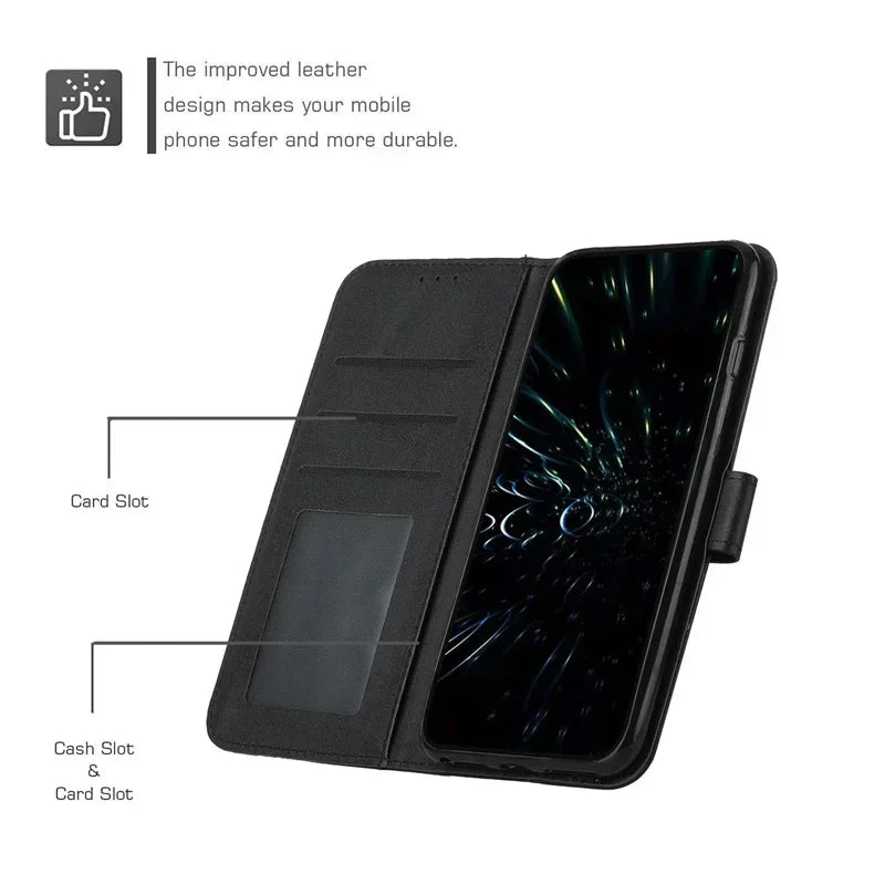 For Xiaomi Redmi 14C Case Flip Wallet Book Cover for Coque Xiomi Redmi 14C Phone Case Redmi14C 14 C Leather Protect Cases Fundas