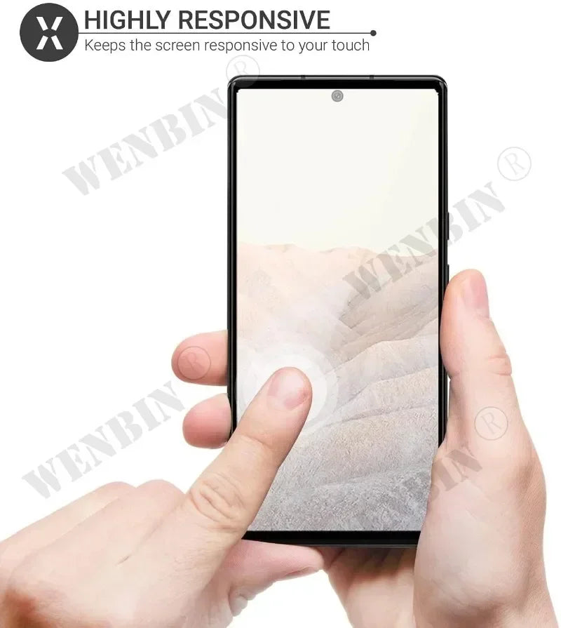 3 Pcs Tempered Glass For Google Pixel 10 9 Pro XL 8 7 6 Pro 8A 7A 6A 5A 4A 3 XL Curved Full Cover Screen Protector