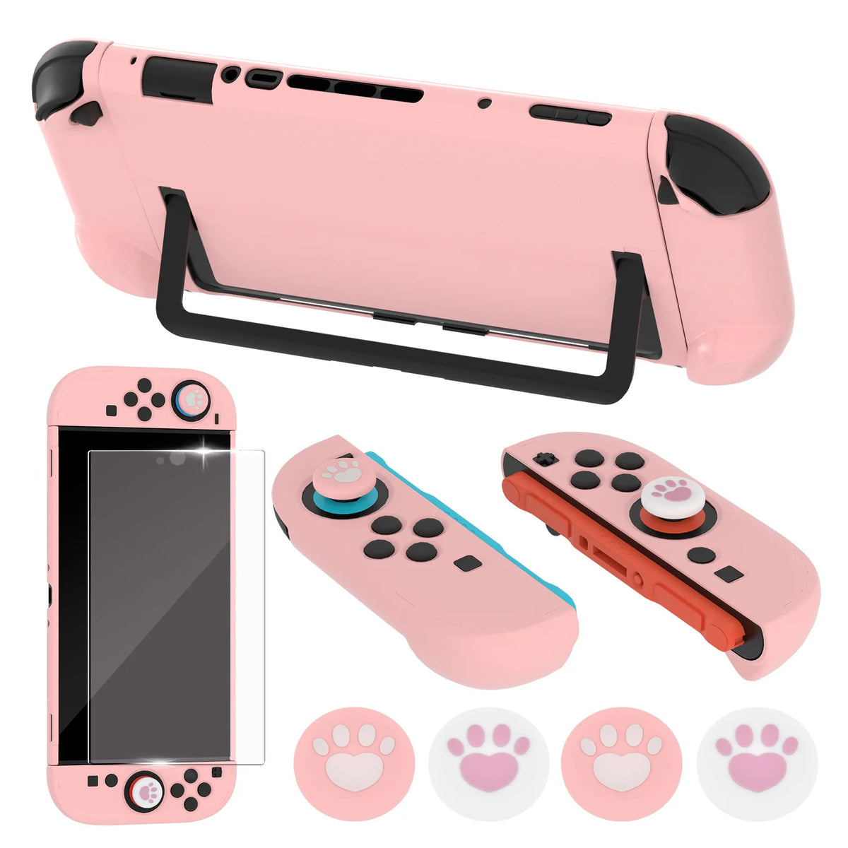 New Skin-friendly Shell For Switch 2 Protective Cover With Screen protector Joystick Caps JoyCon Controller Game Accessories