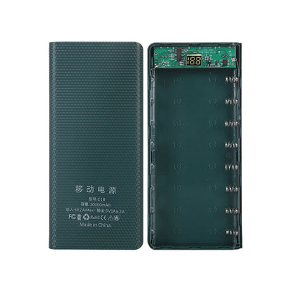 DIY 8*18650 Battery Power Bank Case 20000mAh solder-free sheath DIY power bank housing kit digital tube display