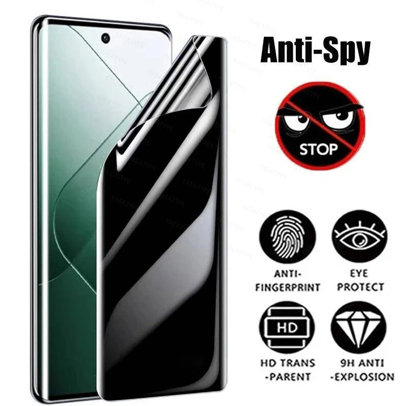 3pcs Privacy Hydrogel Film For Xiaomi POCO X7 M7 X6 Pro X5 X3 X4 GT NFC M4 M5 M6 5G Screen Protector F6 F5 F4 C65