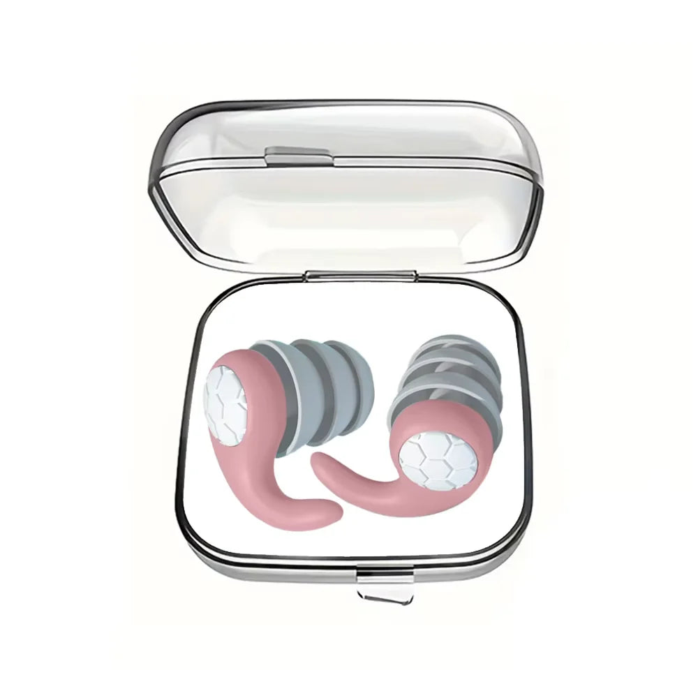 Silicone Sleeping Ear Plugs Three-Layer Noise Reduction Waterproof Earplug Professional Soundproof Earplug Earplugs For Swimming