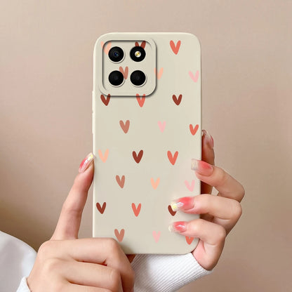 For Huawei Honor X6 X6S X6A Plus Phone Case Butterfly Heart Liquid Silicone Camera Protection Back Cover For Honor X 6 Funda