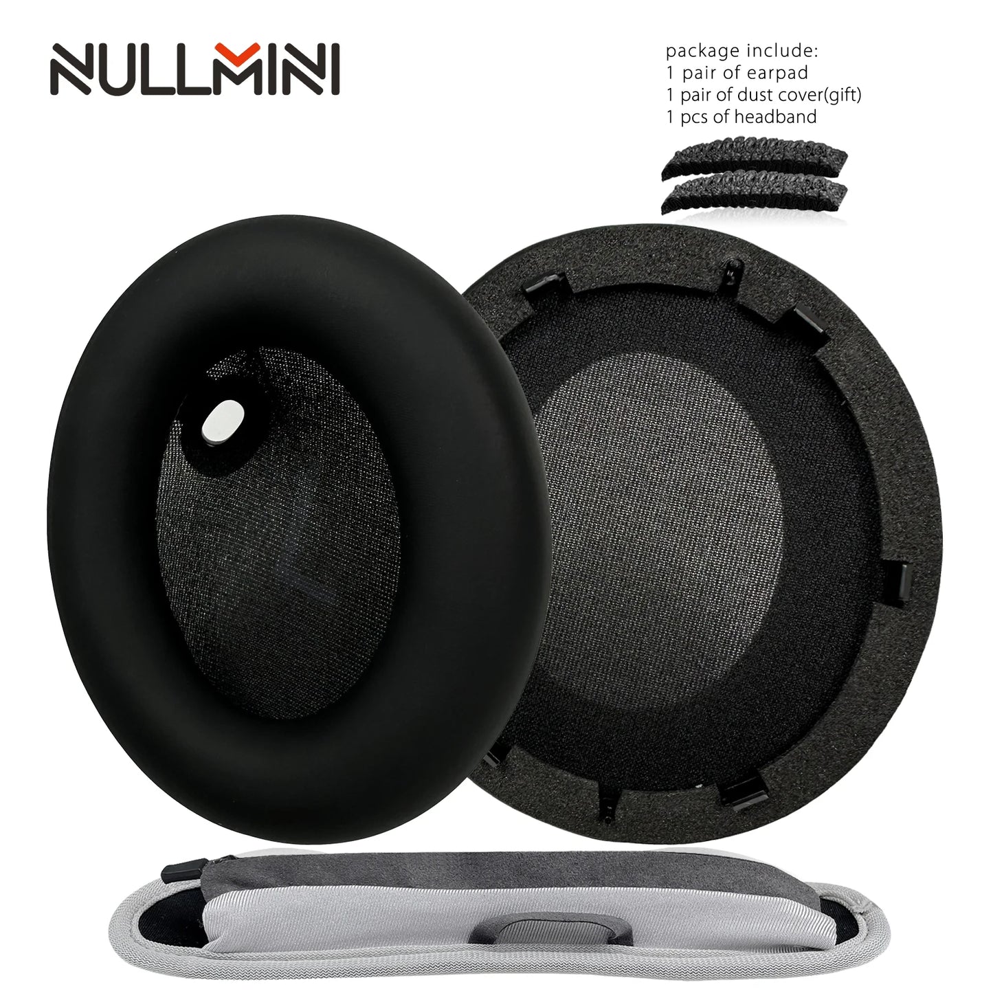 NullMini Replacement Earpads for Anker Soundcore Space One, S1, S-1 Headphones Headband Ear Cushion Earmuff Sleeve Headset