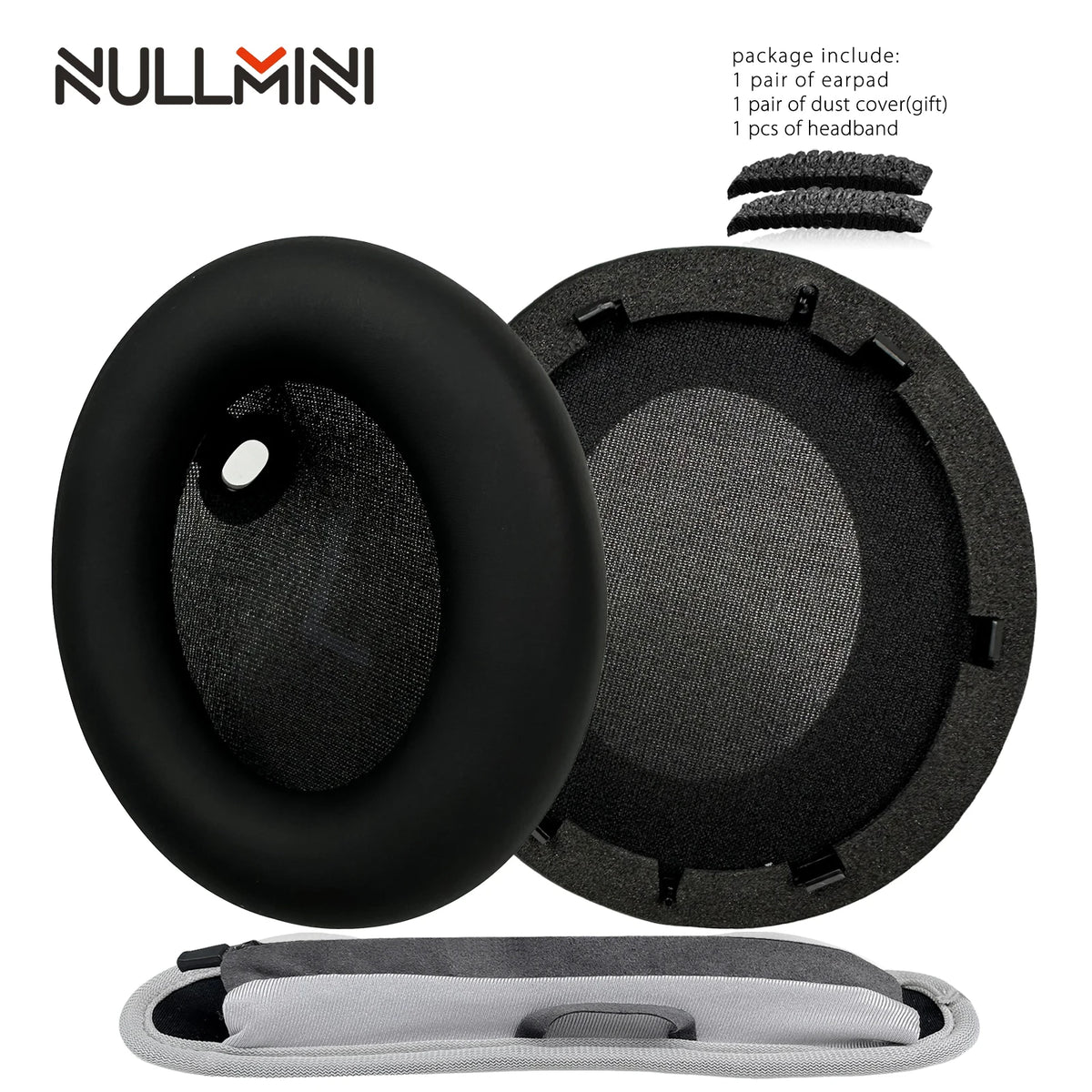 NullMini Replacement Earpads for Anker Soundcore Space One, S1, S-1 Headphones Headband Ear Cushion Earmuff Sleeve Headset