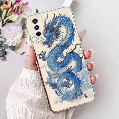 Soft Clear Siliocne Cover For Vivo V2027 V2028 V2029 Phone Case Vivo Y11s Y12s Y20 Y20s Y20i Y20G Cartoon Animals Flower Coque