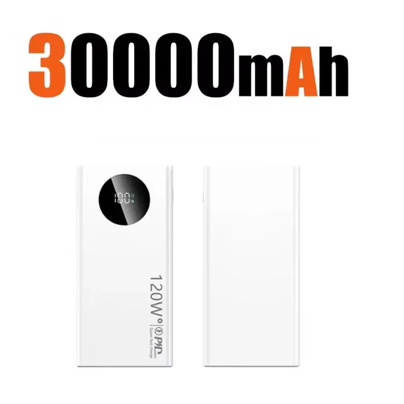 500000mAh Fast Charging Power Bank 120W High Capacity Powerbank Portable Battery Charger Take On The Plane For All Phones