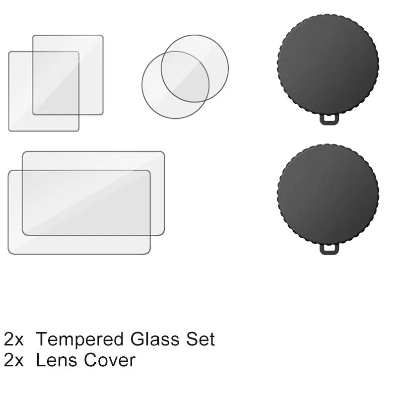 For DJI Osmo Action 5 Pro HD Tempered Glass 9H Screen Protector  Lens Cap Anti-Scratch Durable Full Camera Protective Film