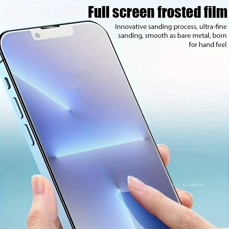 3Pcs Matte Tempered Glass For iPhone 15 14 Pro Max 7 8Plus XR XS Max Screen Protector For IPhone 11 12 13 Pro Mini Glass
