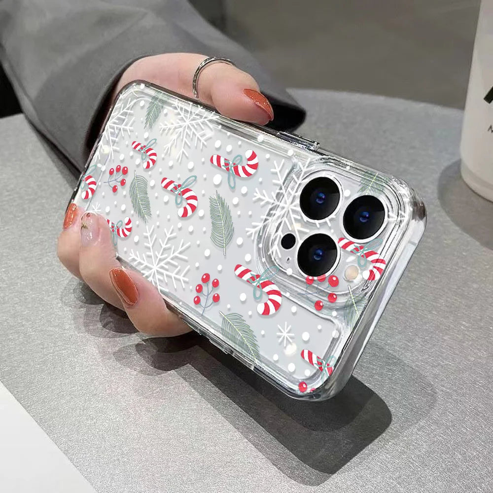 Merry Christmas Tree Santa Claus Phone Case For IPhone 17 Air 16 16E 15 14 Plus 13 12 11 Pro Max Case X XS XR 7 8 Plus Cover