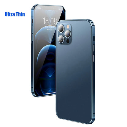 Aluminium Metal Bumper Frame Case For iPhone 17 16 15 14 13 12Pro Max Ultra Thin Luxury Light Alloy Protective Hard Back Bumpers