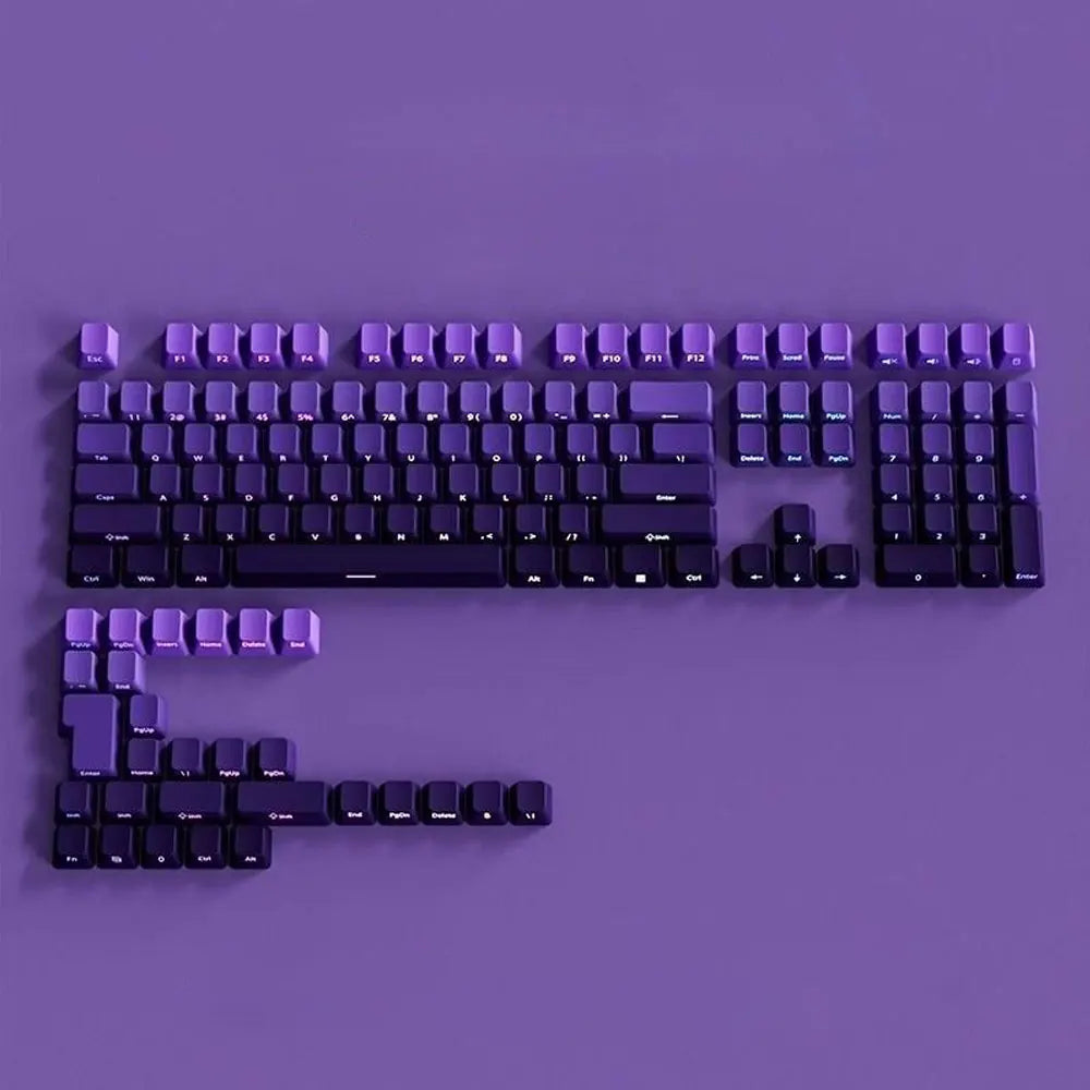 PBT Keycaps Side Print Keycap Set Double Shot Shine Through Custom Keycaps Cherry Profile For Mechanical Keyboard Keycap
