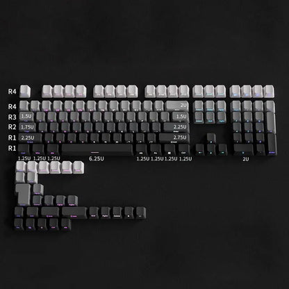 PBT Keycaps Side Print Keycap Set Double Shot Shine Through Custom Keycaps Cherry Profile For Mechanical Keyboard Keycap