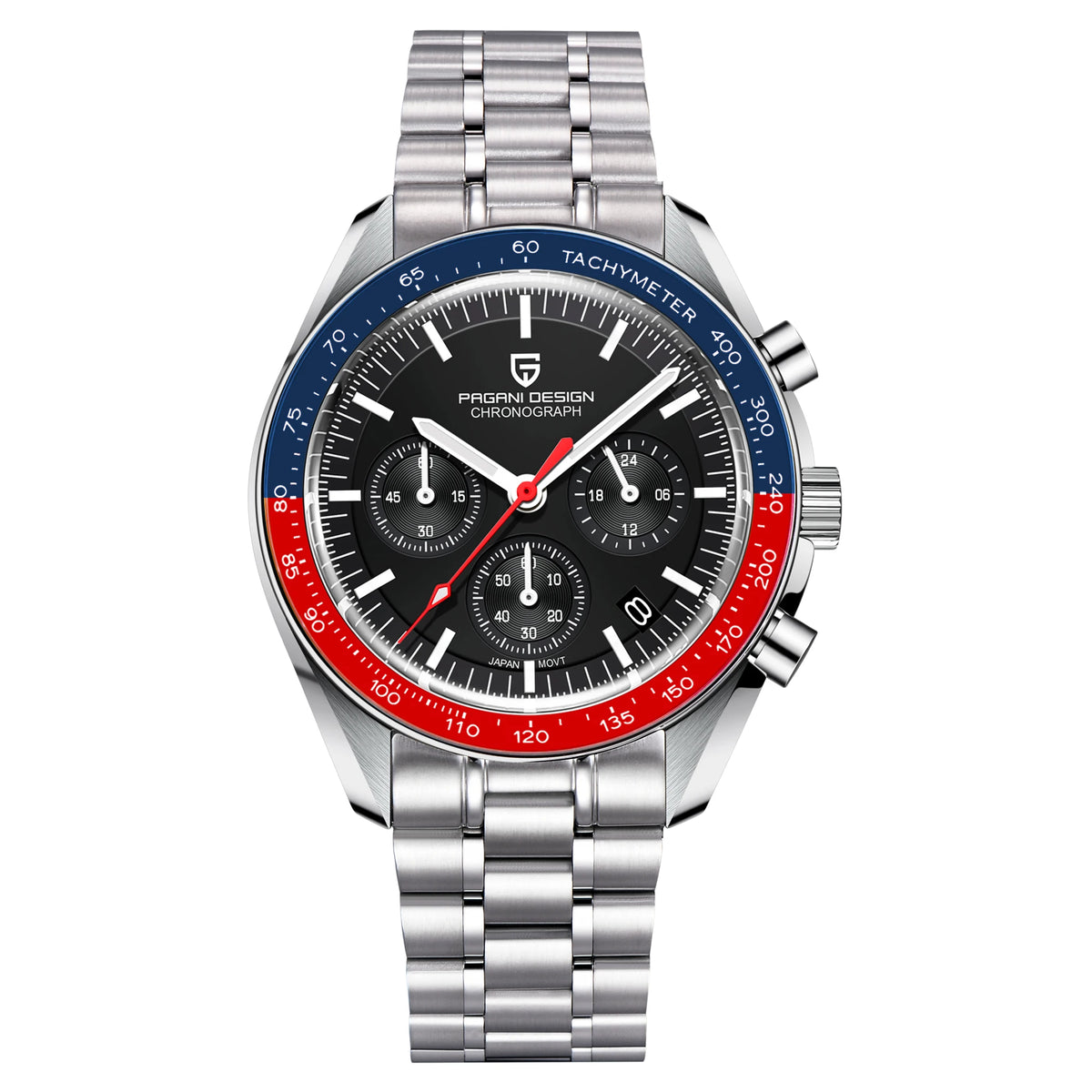 2026 New PAGANI DESIGN V5 Moon Men's Watches Top Luxury Quartz Watch For Men Chronograph Waterproof Sport Stainless Steel Clock