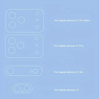 1-5Pcs Full Coverage Camera Lens Tempered Glass For iPhone 17 Air 17 Pro Zia Anti-scratch Protective Glass For iPhone 17 Pro Max