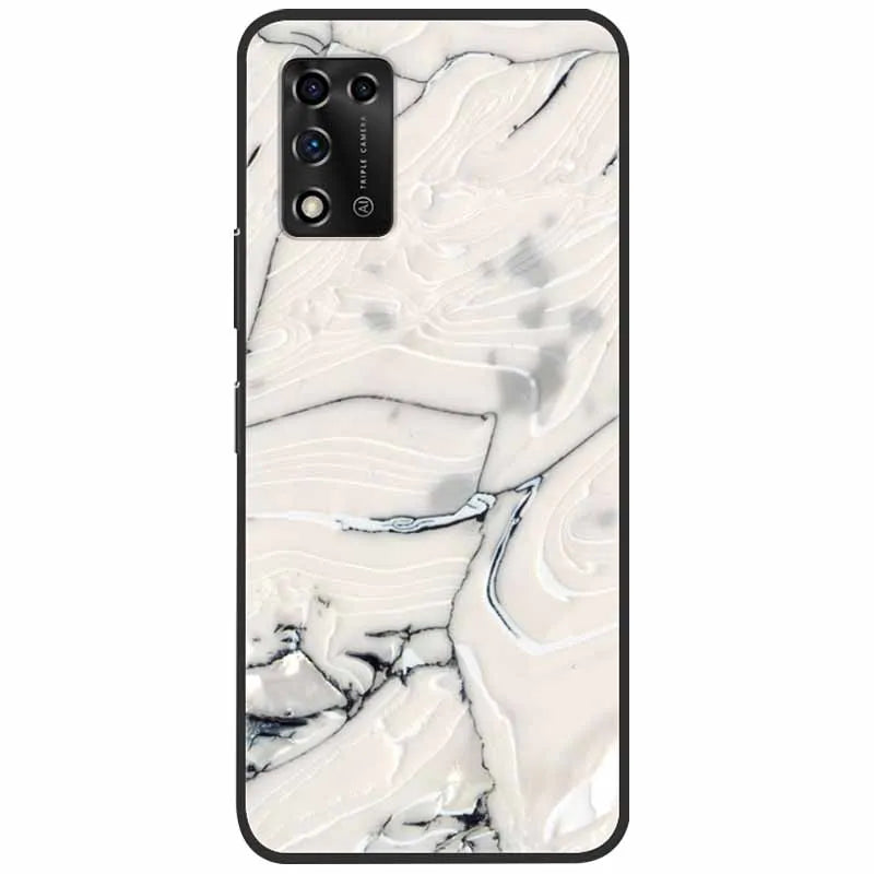 For ZTE Libero 5G II Case Marble Soft Silicone Protective Back Covers for ZTE Libero 5G III A202ZT 2022 5GIII Flower Coque TPU