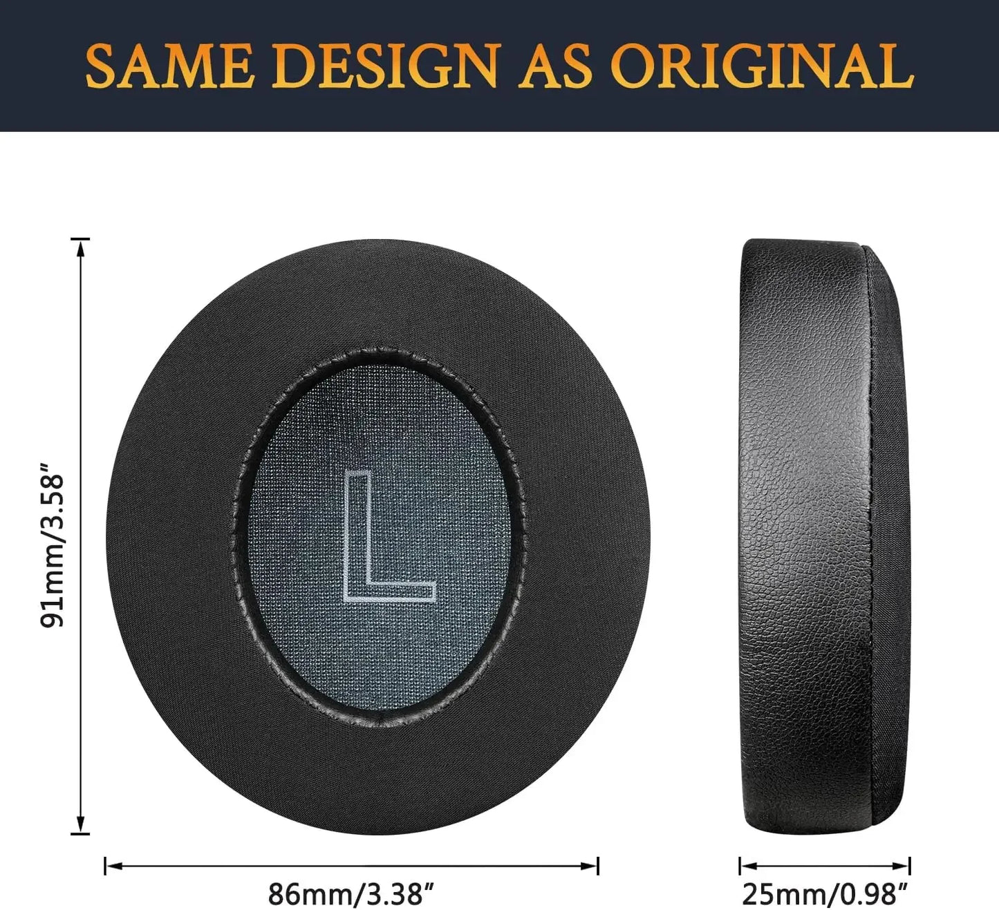 Cooling Gel Earpads for Anker Soundcore Life Q30/Q35 Headphones, Ear Pads Cushions with Ice Silk Fabric  Replacement