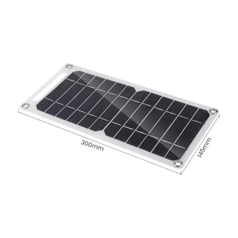 Portable Battery Mobile Phone Charging Bank Charging Panel 6.1V 35W Solar Panel With USB Waterproof Outdoor Hiking And Camping
